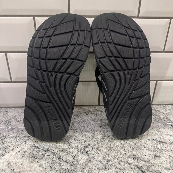 Hoka One One Men's 8 Ora Recovery‎ Flip Flops Black Womens 10 Comfort - Picture 6 of 9